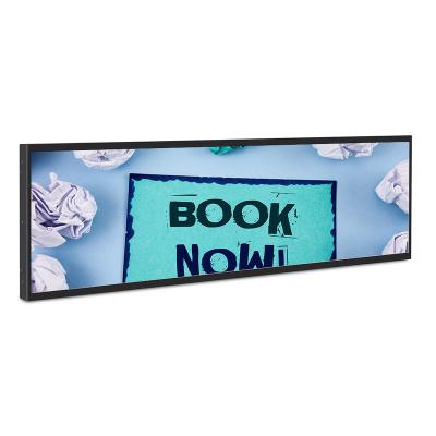 China BSC indoor custom size stretched capacitive ultra wide screen touch screen sale lcd digital strip screen for sale