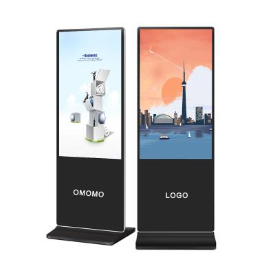 China Indoor Wholesale Digital Signage Indoor Floor Sign 65 43 49 55 86 Inch Vertical Advertising Machine for sale