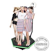 China 360 graus moderaram o apoio de vidro 2 da cabine da foto de Selfie - 3 pessoas à venda