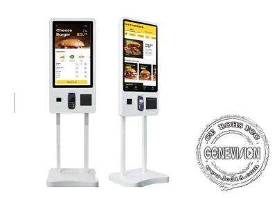 Chine Machine automatisée de kiosque de service d'individu de paiement sans numéraire de 32 pouces pour le restaurant de nourriture de Kfc Mc de restauration rapide à vendre