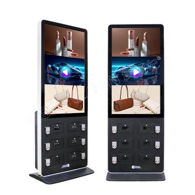 China Interactive Lcd floor standing digital signage display  Phone Charging Password Cabinet Digital Signage for sale