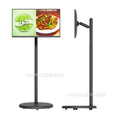 China Touch Mobile TV Screen Stand Battery Inbuilt With Android Google Tik Tok Display for sale