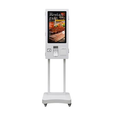 China 24inch Android 11 Mall Fast Food Self-Service Ordering Kiosk Touch Screen Parking Payment Kiosks for sale