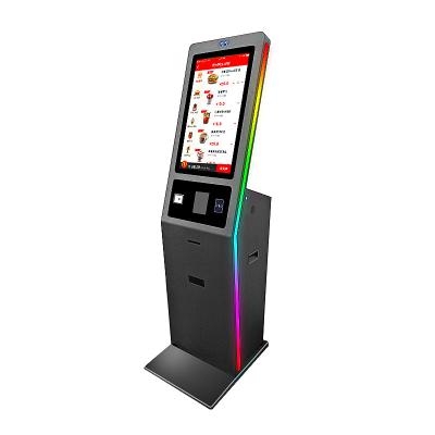 China 27 Inch Self Service Kiosk Capacitive Touch Screen With Printer NFC Reader Scanner for sale