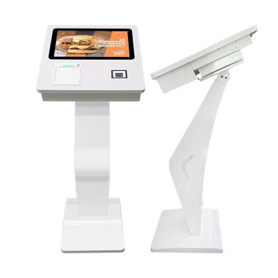 China 15.6 Inch WiFi Scanner Landscape Self Service Touch Screen Kiosk With Printer Free Standing for sale