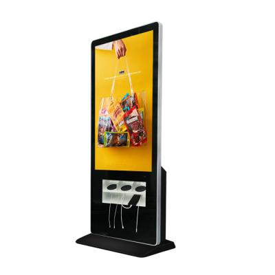 China 55 Inch PC All in One Touch Screen Kiosk with Mobile Phone Smart Cell Phone Wireless Charging Station for sale