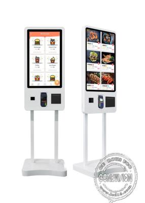 China Floor Stand 32 inch Self Ordering Automated Touch Screen Payment Kiosk For Fast Food for sale