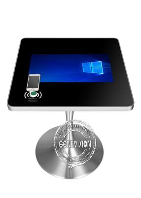 China Lcd Display Touch Screen Kiosk Android 5.1 OS Smart Interactive Table 21.5 Inch For Coffee Shop for sale