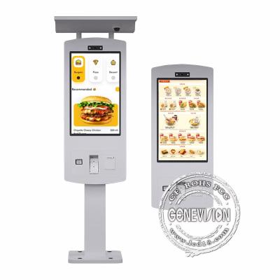 China Lector de huellas de palma Android 10.0 IP65 Pantalla táctil McDonalds Máquina de pedido de autoservicio Google Smart Tap en venta