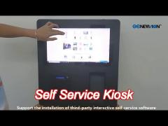 desktop 21.5in touch screen self service kiosk for coffee shop