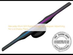 Mercedes 65cm Wifi Digital Signage 3d Hologram Advertising Fan Lcd Display Player