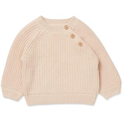 China Rib Knitted Baby Sweater Custom Made Breathable Kids Clothes Cute Organic Cotton Pullover for sale