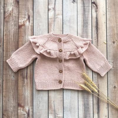 China Best Selling 100% Cotton Knitted Baby Cardigan Anti Shrink Baby Top for sale