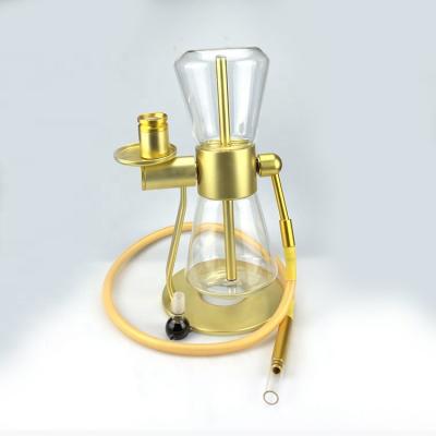 China New Eco-Friendly Disposable Hookah Shisha Hookah Golden Big Hookah for sale