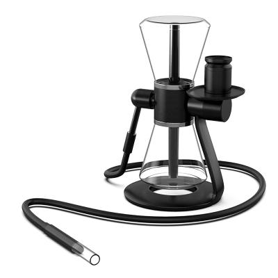 China Hubbly Eco-Friendly Hot Black Modern Hookah Hourglass Portable Sparkling Hookah for sale