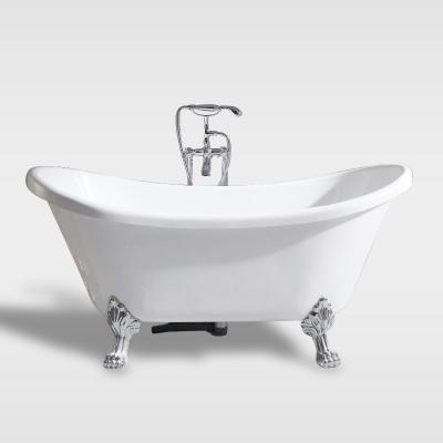 China High Quality Classic Low Price Bathtub Acrylic Free Standing Claw Foot Boat Eco-friendly Material for sale