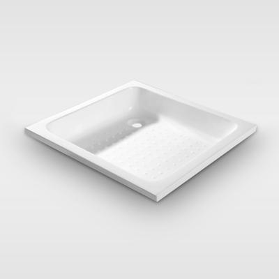 China Eco-friendly hot sale square drop in 600x600 fiberglass shower tray for wholesale for sale