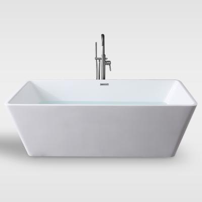 China Eco - Friendly Material Hot Square Plastic Bathtub In Free Standing Type For Home Retention for sale