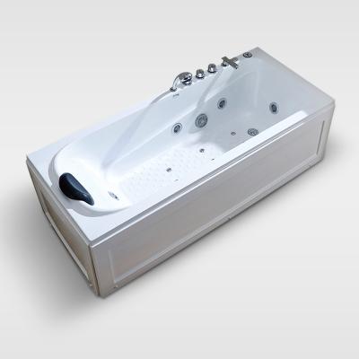 China Eco - Friendly Removable Whirlpool Plastic Massage Bathtub In Square Shape for sale