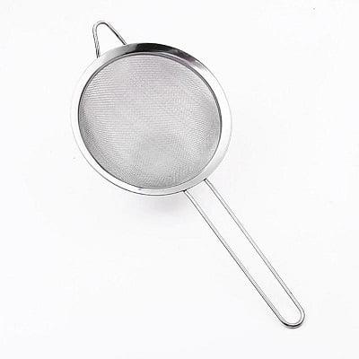 China Viable Stainless Steel Fine Mesh Strainer For Kitchen Conical Tools Flour Colander Sieve Cooking Sifters for sale