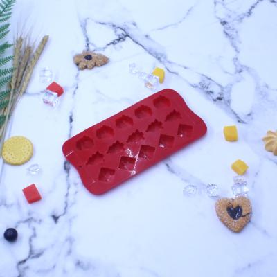 China Easily Cleaned Amazon Best Selling Unique Design Christmas Theme Candy Jello Chocolate Melt Cookies Gummy Lollies Cake Baking Mold For Kids for sale