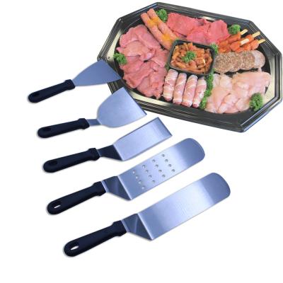 China Easily Cleaned Commercial Grade Flat Surface Grill Accessories Grilling Accessories Kit Metal Spatula Scraper BBQ Grill For Camp Chef With Carry Bag for sale