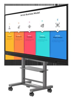 China Smart Board For Meeting Teaching Interactive Whiteboard Electronic Touch Screen Digital Flat Panel for sale