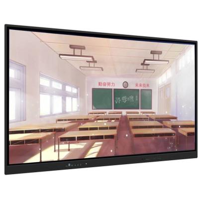 China 86 Inch Android 13 20 Touch Points 220V Power Supply Interactive Touchscreen 4K Whiteboard With Camera Mic For Education for sale