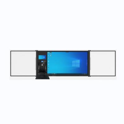 China 75 pulgadas bloqueable Recoordable Interconectado Blackboard Recordable Portátil Smart Whiteboard Interactivo Display de panel plano todo en uno en venta