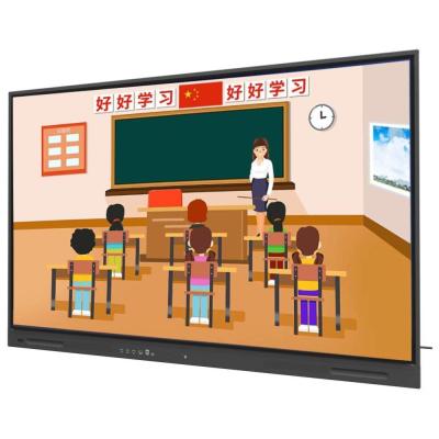 Cina Interactive Flat Panel 98 110 Inch Large TV Smart Touch Screen Android Pc Google Store Wifi Software didattico Strumenti Nuvole Risorse per ufficio scolastico in vendita