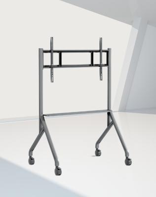 China IBoard 55-86 Inch Available Mobile TV Bracket Floor Stand TV Trolley Cart All-in-one Display with Wheels for sale