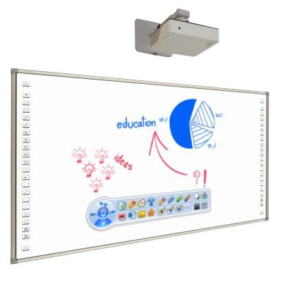 China 82-120 Inch Cost-effective Interactive Whiteboard With Projector For K-12 Kids for sale