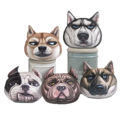 China New Fashion Folded Soft Plush Stuffed Sofa Decor Dog Face Cartoon Tile As A Gift for sale