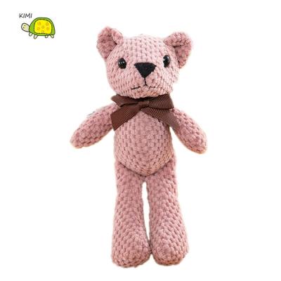 China Promotional Custom Soft Plush Pendant Teddy Bear Toys Plush Keychain Sound Doll Hanging for sale