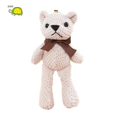 China Factory Direct Dangling Lovely Mini Decor Soft Stuffed Plush Animal Toys Teddy Bear Plush Keychain Gift for sale