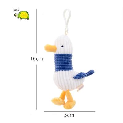 China Lovely Cheap Stuffed Plush Pendant Soft Toy Plush Duck Keychain Cute Doll Keychain Toys for sale