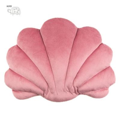 China Sustainable Luxury Sea Shell Shaped Throw Pillow Home Decor Stuffed Plush Sofa Cushion for sale