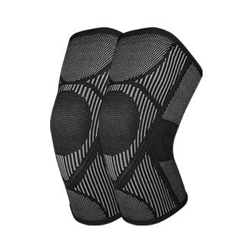 China 2021 Wholesale Aolikes Silicone Knee Brace Non Slip To Work Out Nylon 3d Compression Knitted Knee Support for sale