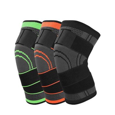 China Aolikes Adjustable Knee Sleeve Brace With Adjustable Strap Knitted Knee Support for sale