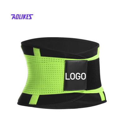 China Aolikes 2021 Universal Hot Sale Bodybuilding Training Waist Trainer Belt with Double Adjustable Straps and 5 Springs Lumbar Support for sale