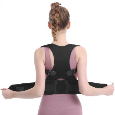 China Aolikes Neoprene Posture Corrector For Women Adjustable Elastic High Back Posture Corrector for sale