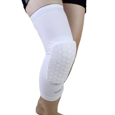 China Aolikes Elastic Sports Collision Avoidance Long Leg Sleeves With Honeycomb Sponge Knee Pad For Volleyball & Soccer & Cycling & Running for sale