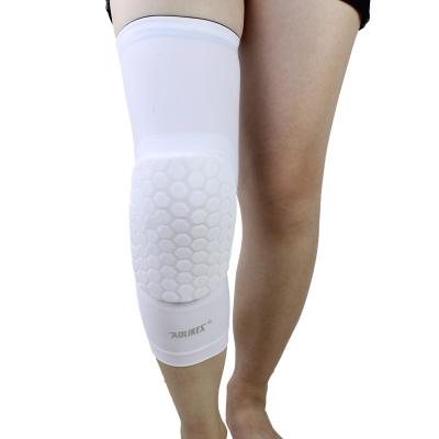 China Aolikes Sports Knee Pads Elastic Protective Anti-Slip Compression Full Girdle Long Knee Brace For Basketball & Volleyball & Soccer for sale