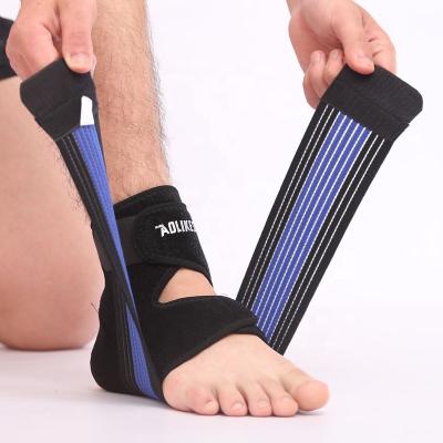 China AOLIKES Compression Adjustable Ankle Support Brace Adjustable Breathable Wrap for sale