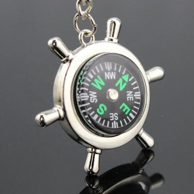 China Travel Modern Creative Logo Metal Compass Key Chain Key Chain for sale