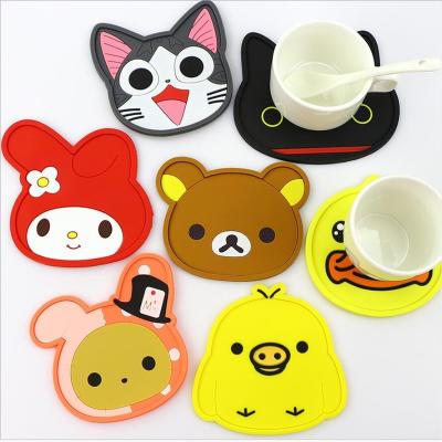 China Viable Chinese Supplier Cartoon Cup Soft Rubber Mat for sale