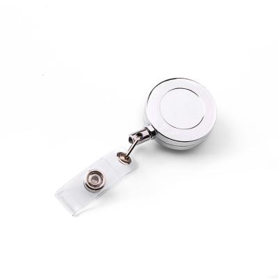 China Deyi Silver Color ID Card Badge Reel for sale