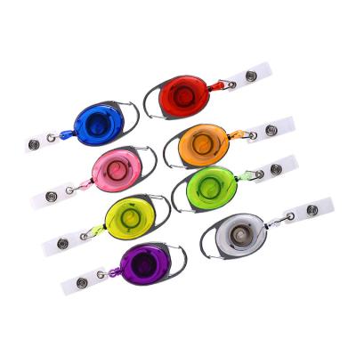 China Deyi Retractable Badge Reel Batch Holder Name ID Badge Clips Office Worker Doctor Nurse for sale