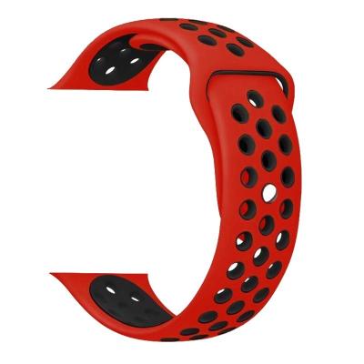 China Apple Watch Band Silicone Leather Band For Apple Watch 38Mm 42Mm Sports Strap Rubber Watch Strap For Iwatch 44Mm 40Mm For Apple Watch Series 6 Se 5 4 3 for sale