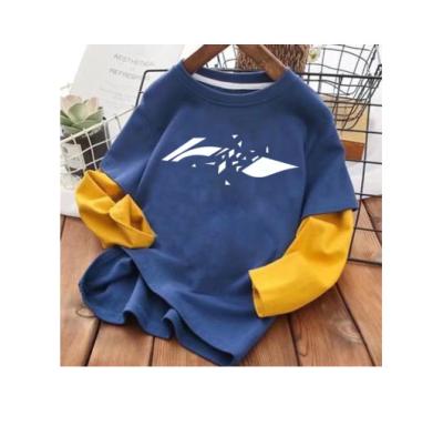 China 2022 Breathable Boys Long Sleeve Sweater Medium And Large Boys Spring And Autumn Trend T-shirt Children's Sweatshirt for sale